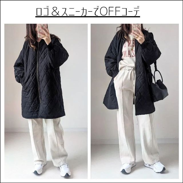 しまむら MA-1のキルティングブルゾン