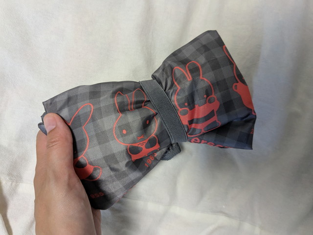 ミッフィートートバッグ畳んだところ