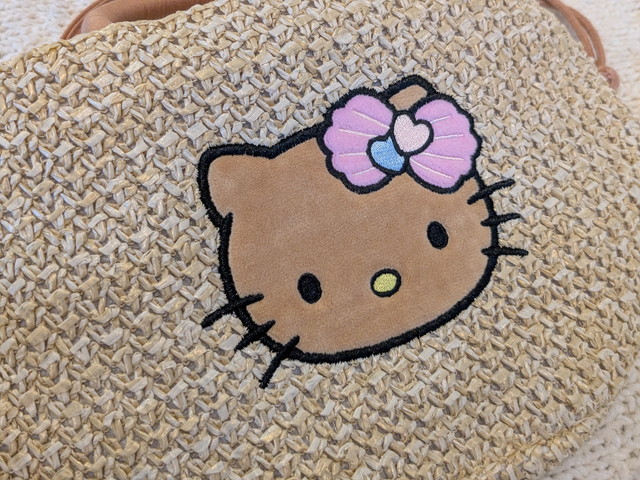 ハローキティかごバッグ顔