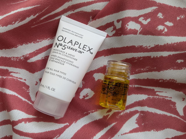 OLAPLEX No.5リーブインとNo.7ボンディングオイルのミニサイズ