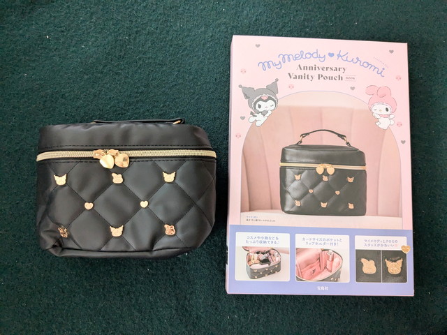 My Melody & Kuromi Anniversary Vanity Pouch BOOK 表紙とポーチ本体