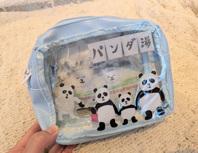 パンダ銭湯 クリアポーチBOOK