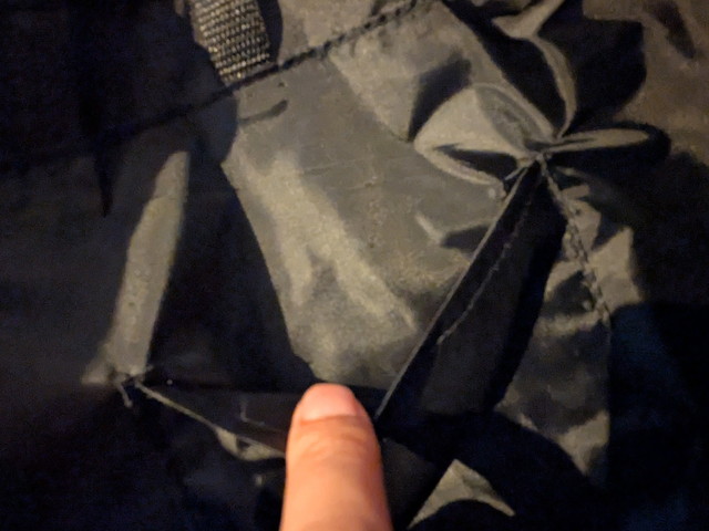 エコバッグ全体(チェック柄×キティのリボンモチーフ)