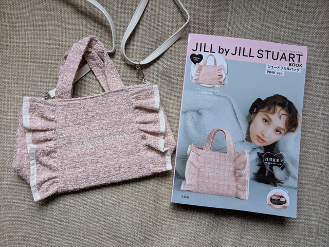 ジルスチュアートツイードフリルバッグ
pinkver