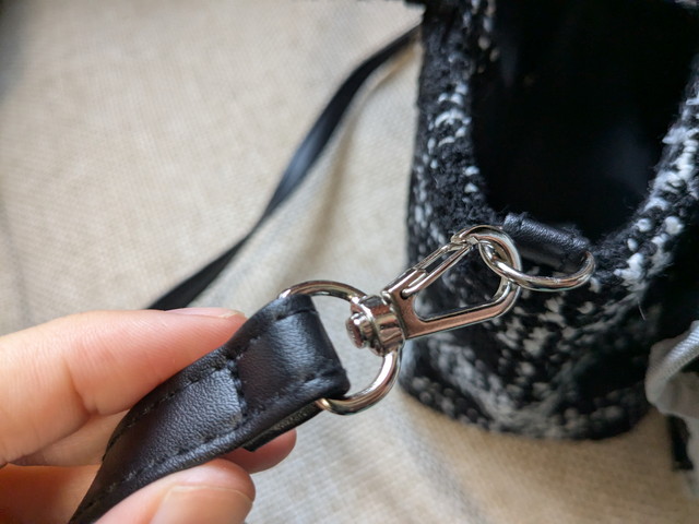 ジルスチュアートツイードフリルバッグストラップ