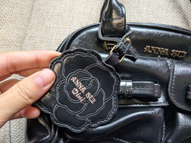 ANNASUIボストンバッグ薔薇のミラーチャーム
