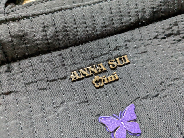ANNASUI刺繍トートバッグロゴ