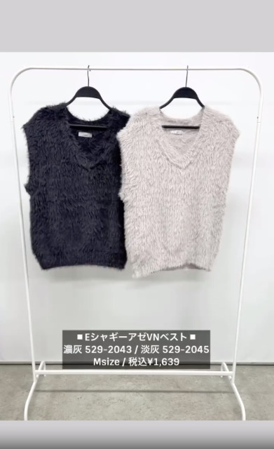 2色のEシャギーアゼVNベスト