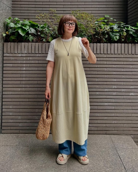 UNIQLO「ジャージーバルーンワンピース/ノースリーブ」