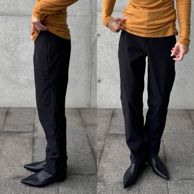 ウォームストレッチパンツの着用