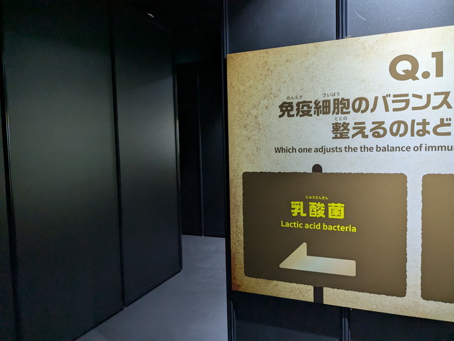 免疫をケアする方法を問うクイズ『Q1 免疫細胞のバランスを整えるのはどれ？』のパネル