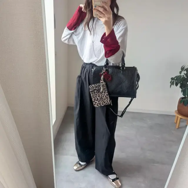 しまむら「ポーチ付き合皮2WAYバッグ」