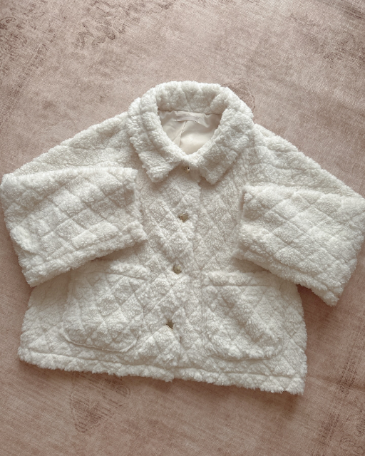 しまむらのキルトボアJKを着たコーデ