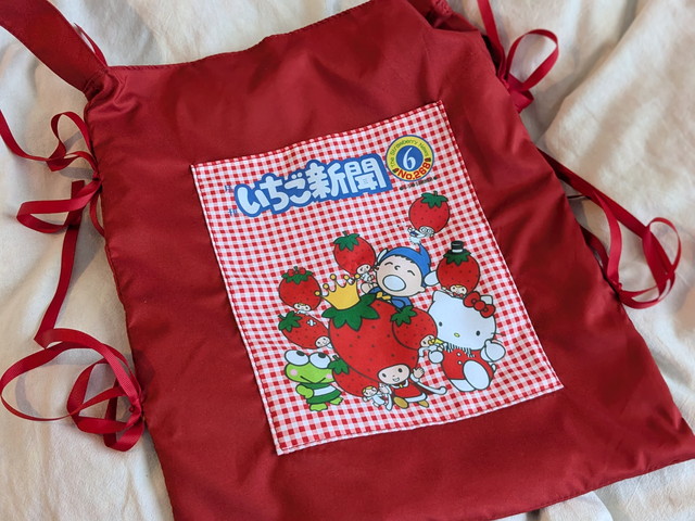 いちご新聞268号の表紙がプリントされた外ポケット