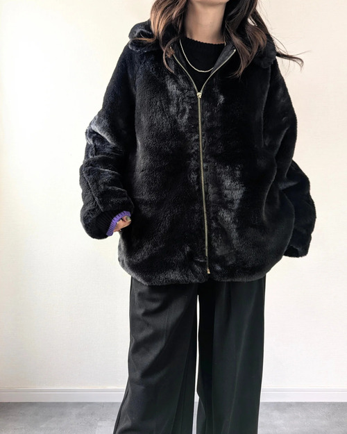 しまむらのファーアウター1