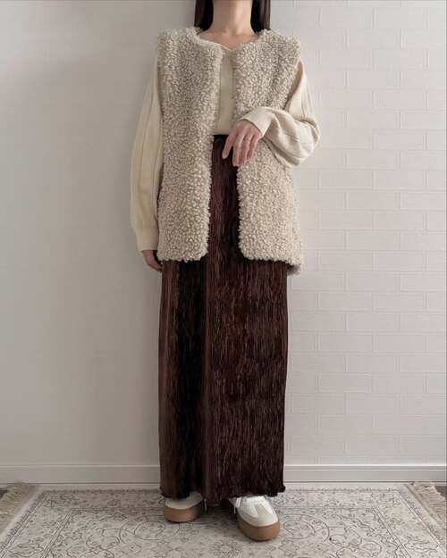 しまむらのアイボリーニット7