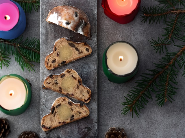 成城石井自家製シュトーレン4種の盛り付けイメージ