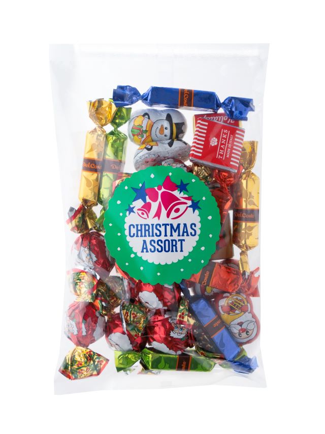 成城石井クリスマスアソートのサンタチョコとスノーマンチョコ