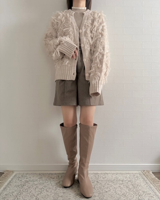 しまむら「フリンジニットカーディガン」