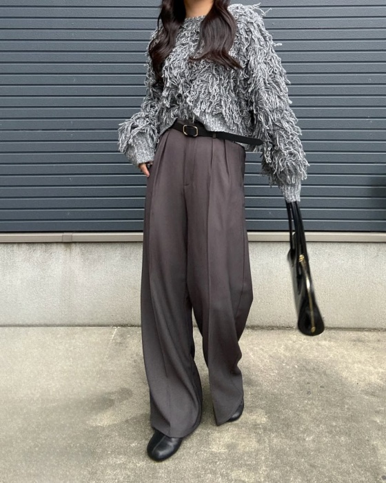 しまむら「MIXフリンジプルオーバー」