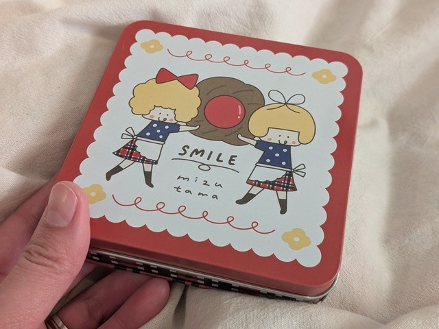 mizutama クッキーみたいなはんこと缶のセット 缶ケース外観