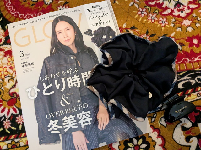 furoku2601-12 Aquascutum アクアスキュータム ヘアクリップ ビッグシュシュ 付録全体