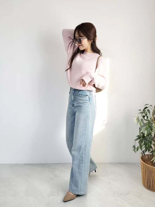 GUのピンクセーター2