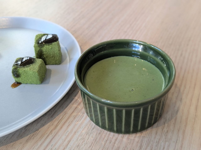 チャヤ1899東京の朝食ビュッフェの抹茶プリン