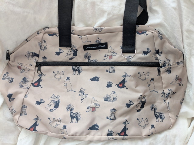 ムーミン×サマンサモスモス 大容量ボストンバッグ 全体