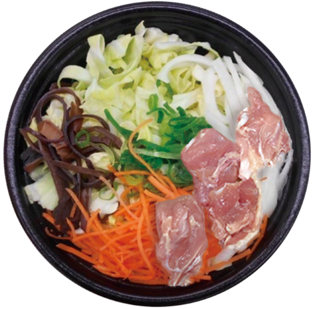 成城石井自家製 国産鶏もも肉のあごだしスープ春雨（野菜とお肉の具材）