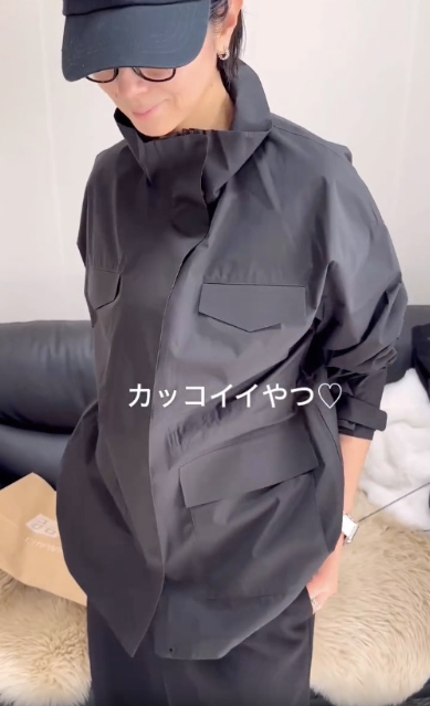 UNIQLO:Cのユーティリティショートコート/リラックスフィットのコーデ