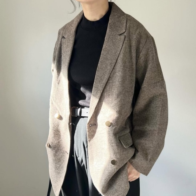 UNIQLO「リブハイネックT/長袖」