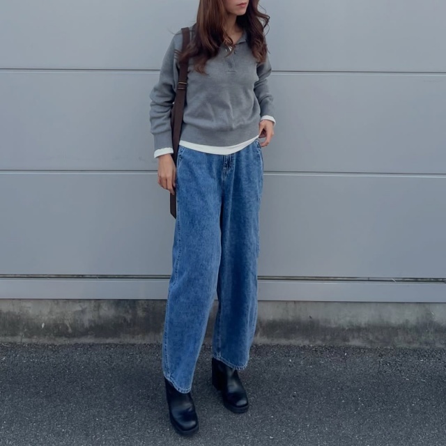 UNIQLO「スムースコットンポロセーター」