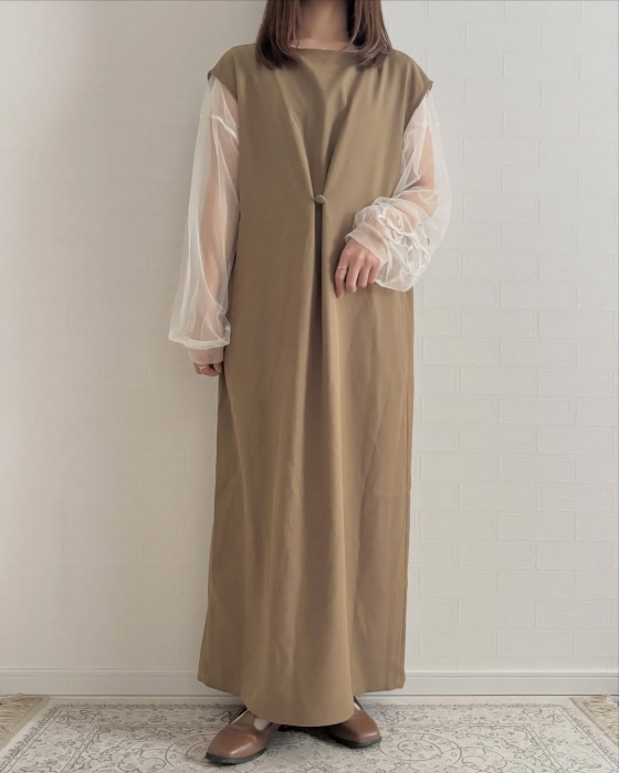 しまむら「ロングアシメジレ」