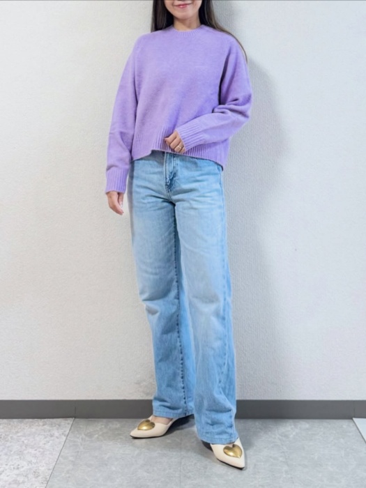 UNIQLO「スフレヤーンクルーネックセーター」