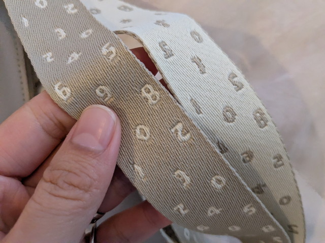 SOU・SOU 総織りストラップ 数字柄 表裏