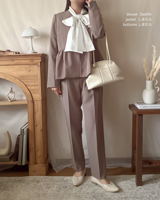 しまむら「ペプラムジャケット」