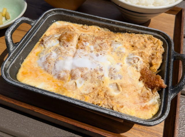 鉄鍋のかつ煮アップ