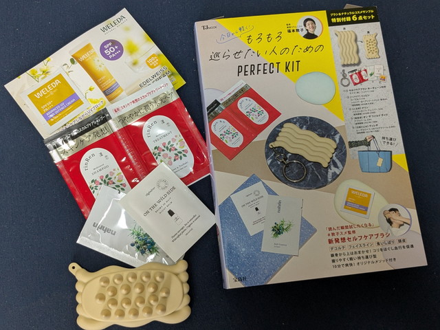 もろもろ巡らせたい人のためのPERFECT KITとセルフケアブラシ・コスメサンプル付録全体