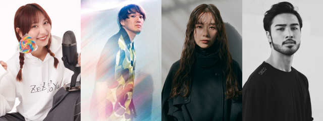 スペシャル住人4名の集合写真（左からあやんぬ、カンタ、椛木映里、高橋アラン）