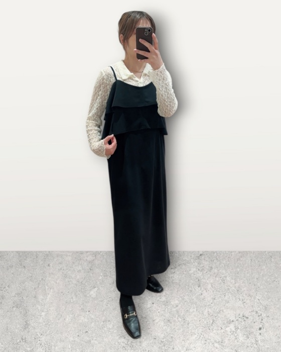 しまむら「レースポロ襟シャツ」