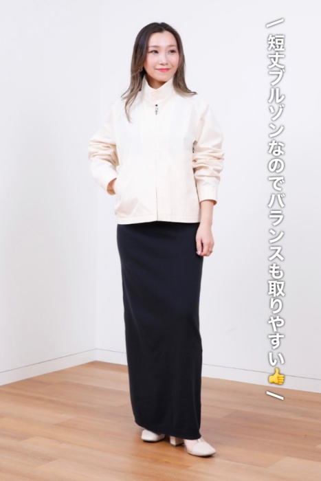 Uniqlo U「コットンブレンドショートブルゾン」