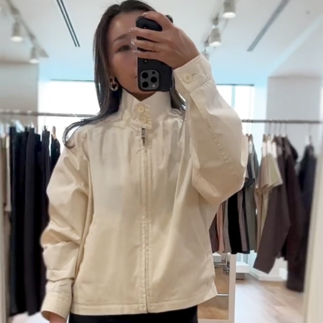Uniqlo U「コットンブレンドショートブルゾン」