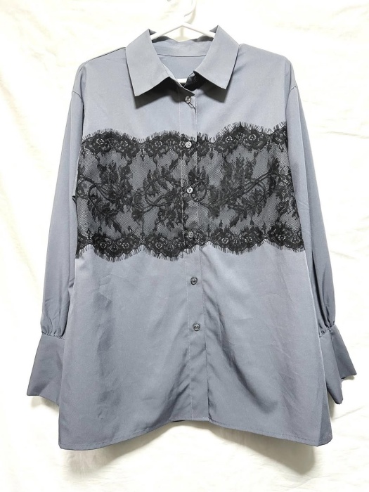 Avail「スカラップレース切替シャツ」