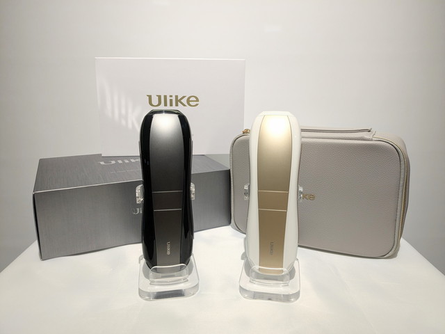 Ulike Air 10 Max IPL光美容器のブラックとシャンパンゴールド2色と専用ケース
