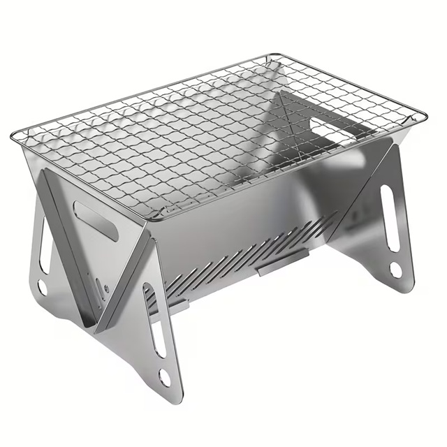 折りたたみBBQグリルの組み立て状態
