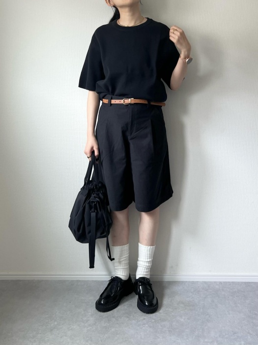 UNIQLO「ウォッシャブルミラノリブニットTシャツ」