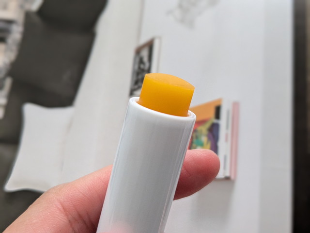 Dr.ハウシュカ リップケアスティックを繰り出したアップ