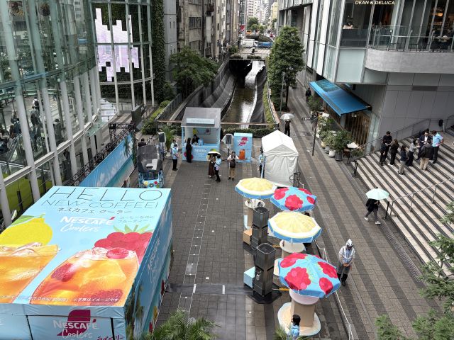 ネスカフェクーラーリフレッシュバカンスin渋谷会場の全体俯瞰