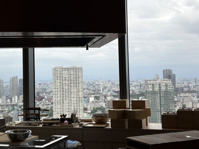 割烹 BUTAI 29階からの高輪の街並みの眺望